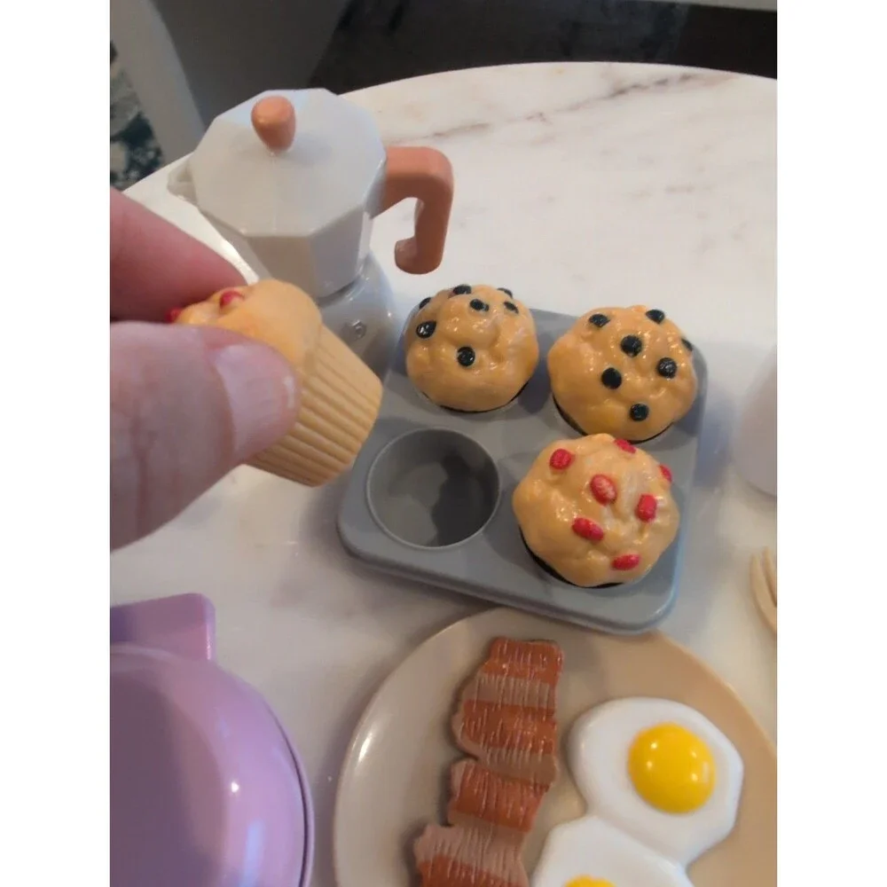 Miniatures Doll House Breakfast Buffet for Minis , dolls or American Dolls